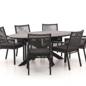 Manifesto Rivola/Fidenza oval 180 cm Gartenmöbel-Set 7-teilig