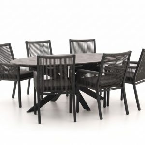 Manifesto Rivola/Fidenza oval 220 cm Gartenmöbel-Set 7-teilig