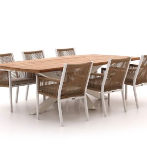 Manifesto Rivola/Induno dänisch oval 240 cm Gartenmöbel-Set 7-teilig