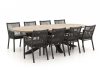 Manifesto Rivola/ROUGH-Y Ellips 280 cm Gartenmöbel-Set 9-teilig
