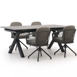 Manifesto Tolmezzo/Citadella 200/260 cm Gartenmöbel-Set 5-teilig drehbar ausziehbar