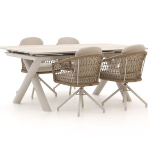 Manifesto Tolmezzo/Citadella 200/260 cm Gartenmöbel-Set 5-teilig drehbar ausziehbar