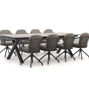 Manifesto Tolmezzo/Citadella 280/340 cm Gartenmöbel-Set 9-teilig drehbar ausziehbar