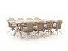 Manifesto Tolmezzo/Citadella 280/340 cm Gartenmöbel-Set 9-teilig drehbar ausziehbar