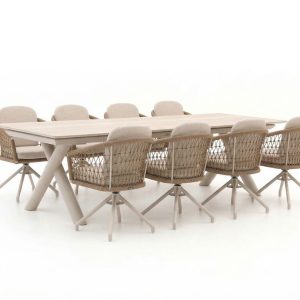 Manifesto Tolmezzo/Citadella 280/340 cm Gartenmöbel-Set 9-teilig drehbar ausziehbar