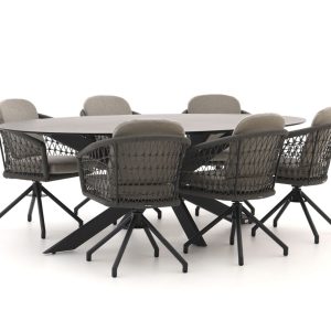 Manifesto Tolmezzo/Furato 240 cm Gartenmöbel-Set 7-teilig drehbar