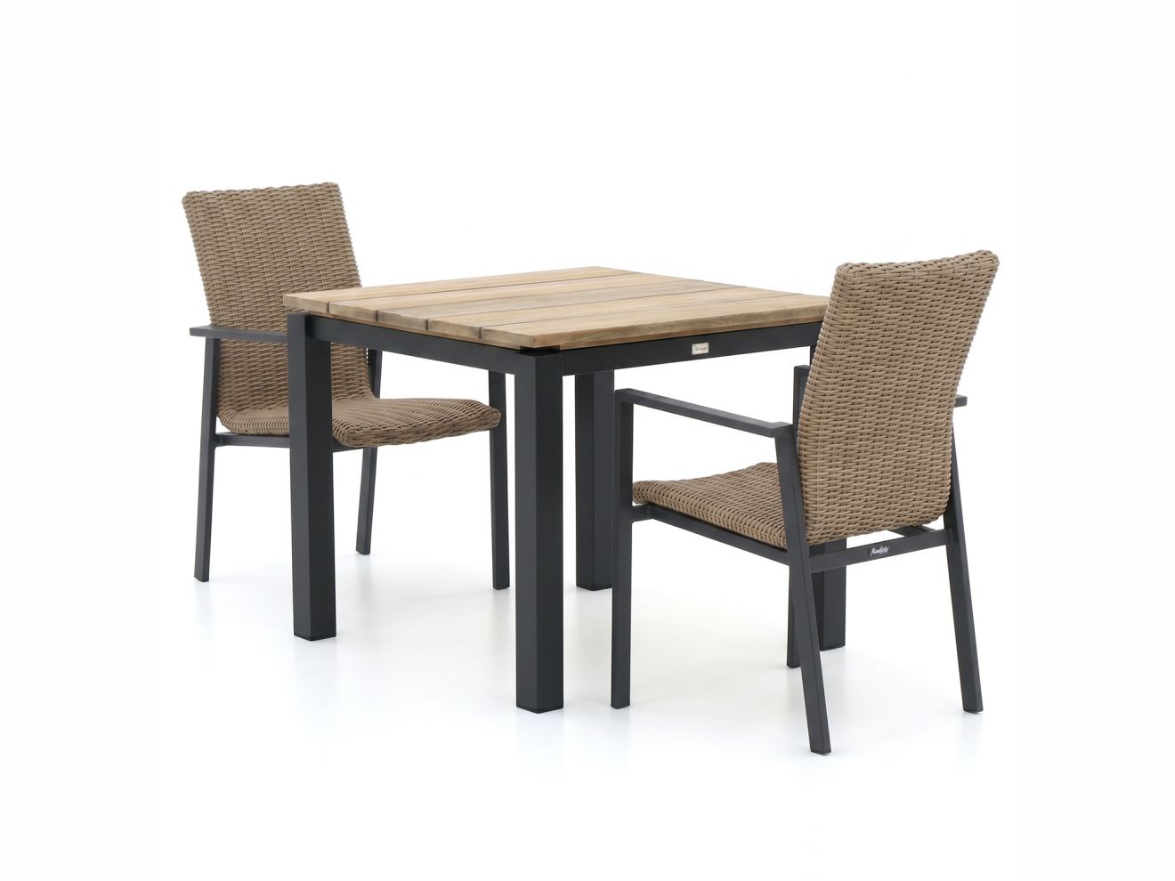 Manifesto Villongo/Lagundo 90 cm Gartenmöbel-Set 3-teilig stapelbar
