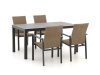 Manifesto Villongo/Menzano 160 cm Gartenmöbel-Set 5-teilig stapelbar