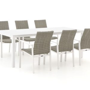 Manifesto Villongo/Menzano 220 cm Gartenmöbel-Set 7-teilig stapelbar