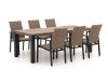 Manifesto Villongo/ROUGH-S 220 cm Gartenmöbel-Set 7-teilig stapelbar