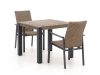 Manifesto Villongo/ROUGH-S 90 cm Gartenmöbel-Set 3-teilig stapelbar
