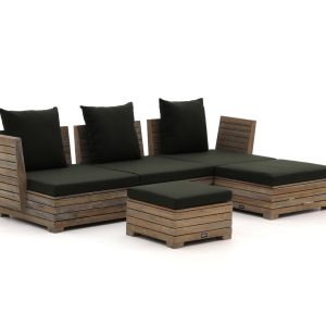 ROUGH-B Chaiselongue Lounge-Set 5-teilig