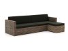 ROUGH-C Chaiselongue Lounge-Set 3-teilig