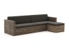 ROUGH-C Chaiselongue Lounge-Set 3-teilig
