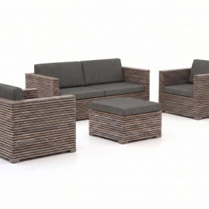 ROUGH-C Sessel-Sofa Lounge-Set 4-teilig