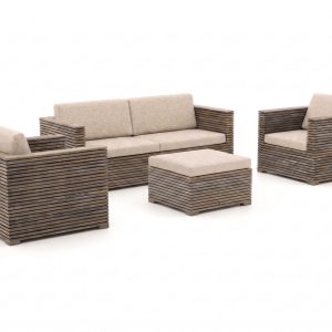 ROUGH-C Sessel-Sofa Lounge-Set 4-teilig