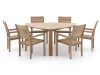 ROUGH-S 170 cm Gartenmöbel-Set 7-teilig stapelbar