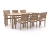 ROUGH-S 220x90 cm Gartenmöbel-Set 7-teilig stapelbar
