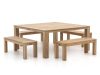 ROUGH-X 170x170 cm Picknick Sitzgruppe 5-teilig