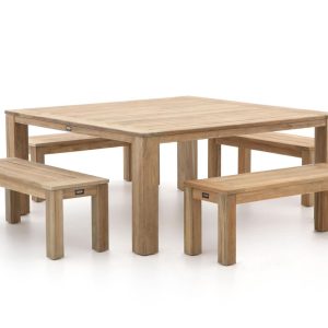 ROUGH-X 170x170 cm Picknick Sitzgruppe 5-teilig