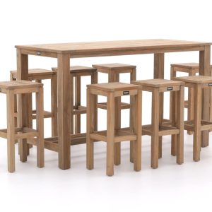 ROUGH-X 180 cm Gartenbar-Set 9-teilig