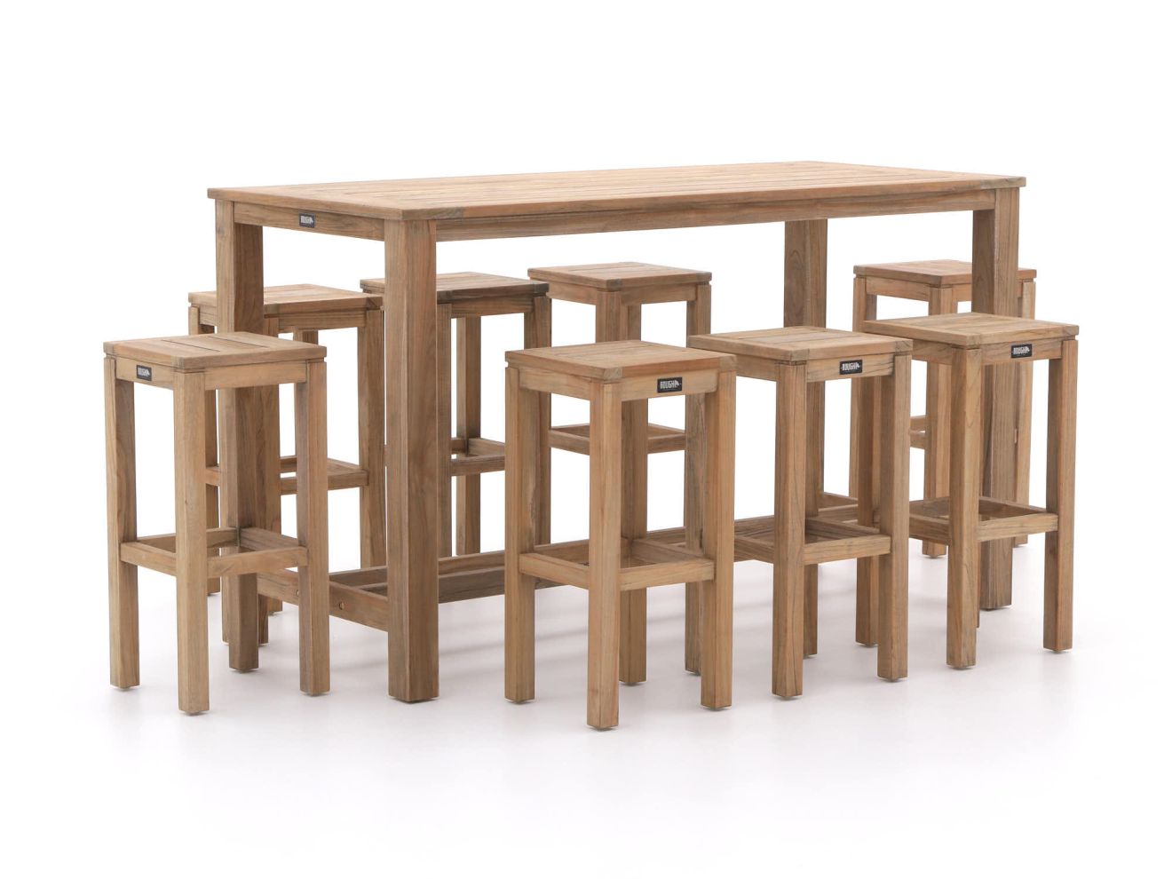 ROUGH-X 180 cm Gartenbar-Set 9-teilig