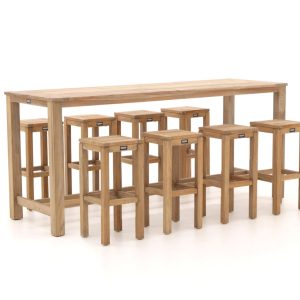 ROUGH-X 240 cm Gartenbar-Set 9-teilig