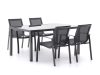R&S Design Altea/Caluso 160 cm Gartenmöbel-Set 5-teilig stapelbar