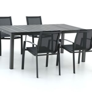 R&S Design Altea/Fidenza 183 cm Gartenmöbel-Set 5-teilig stapelbar