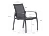 R&S Design Altea/Sestino 160 cm Gartenmöbel-Set 5-teilig stapelbar