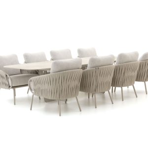SUNS Dolce/Palermo 280 cm Low Dining Gartenmöbel-Set 9-teilig