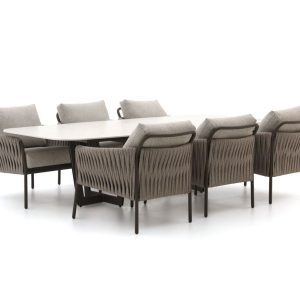 SUNS Fiave/Palermo 280 cm Low Dining Gartenmöbel-Set 7-teilig