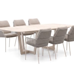 SUNS Punta/Palermo 240 cm Gartenmöbel-Set 7-teilig