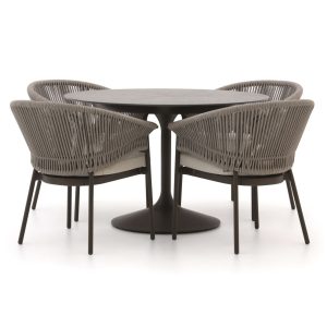 SUNS Santorini/Nova ø 120 cm Gartenmöbel-Set 5-teilig