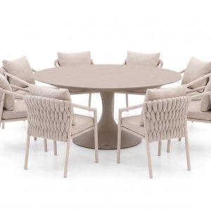 SUNS Sato/Nova ø 170 cm Gartenmöbel-Set 9-teilig