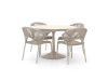 SUNS Vado/Nova ø 120 cm Gartenmöbel-Set 5-teilig stapelbar