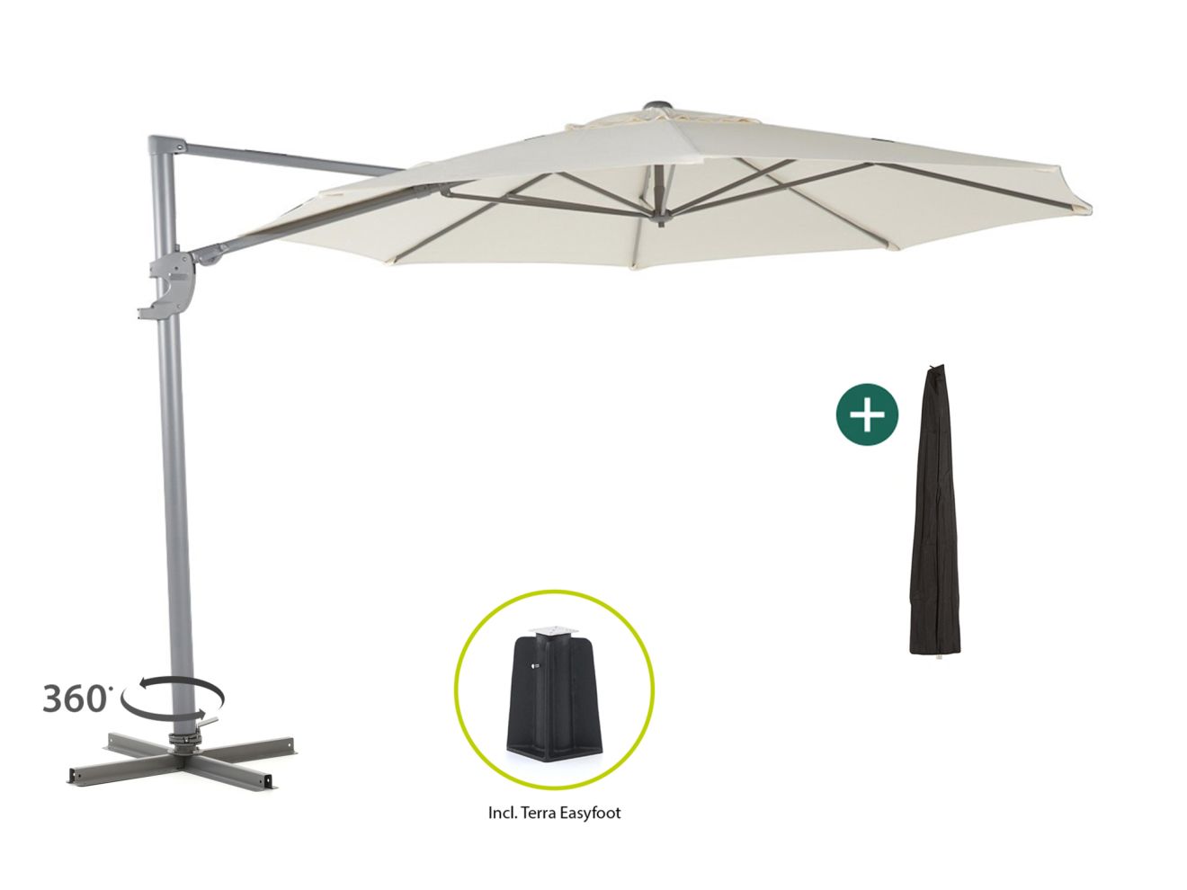 Shadowline Francisco Ampelschirm ø 330 cm
