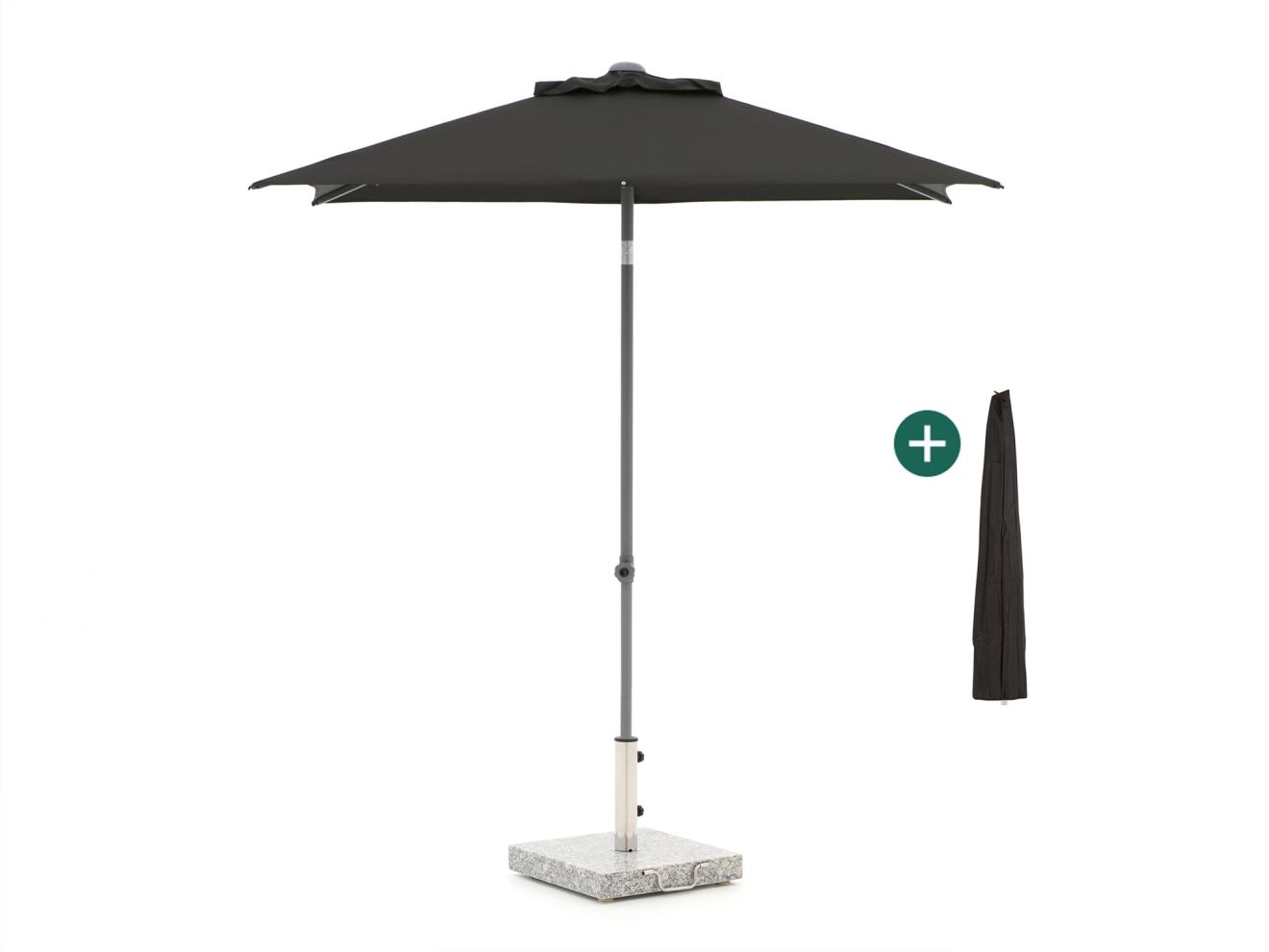 Shadowline Push-up Sonnenschirm 210x150 cm