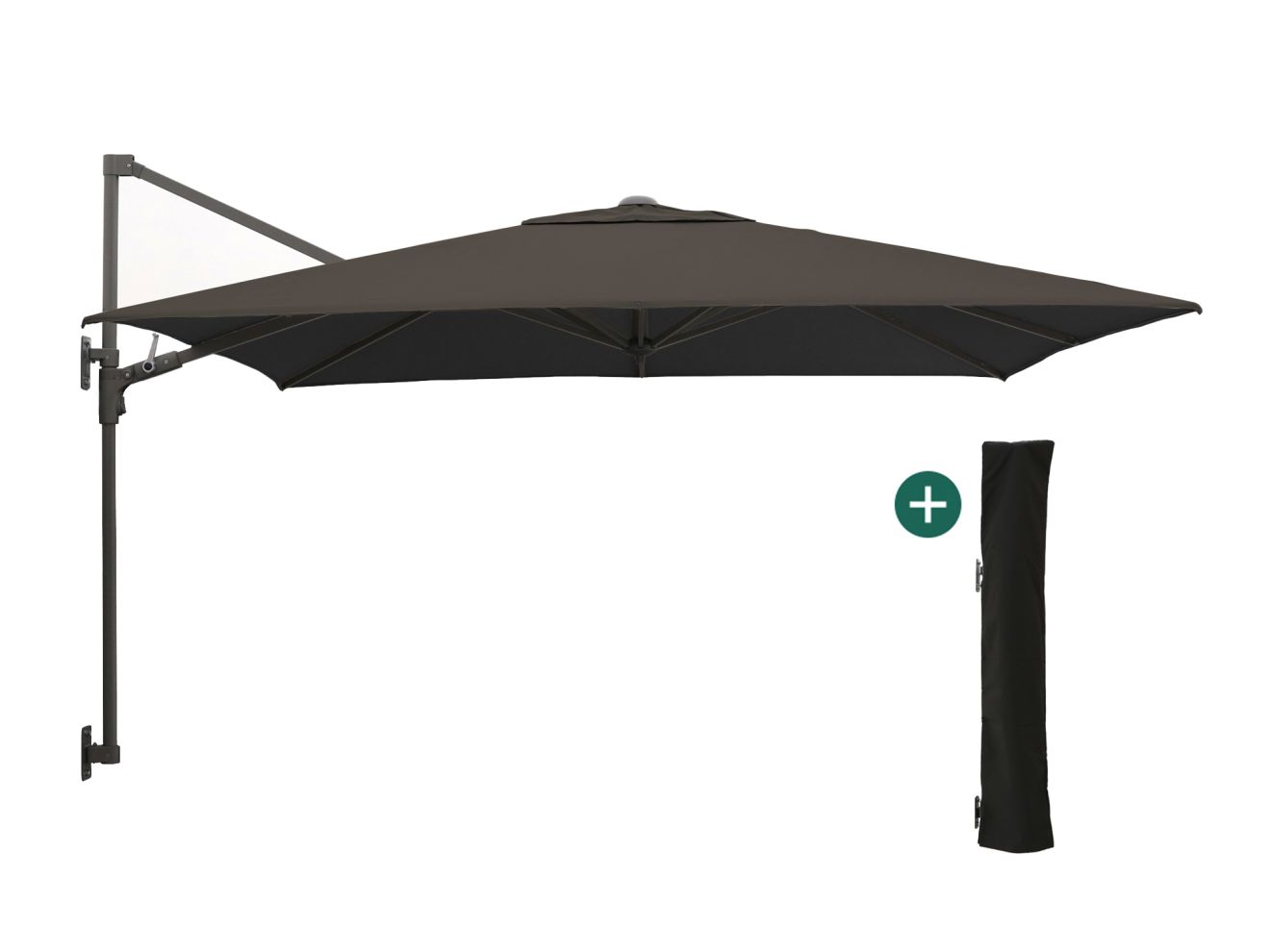 Shadowline Wandsonnenschirm 250x250 cm