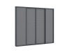 Sonnenschutz-Schiebetüren 300x235 cm für Cedrino Pergola