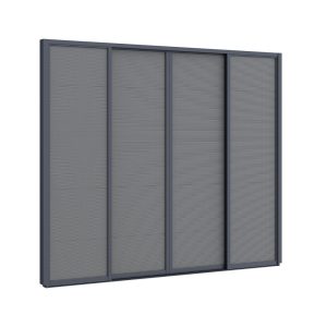 Sonnenschutz-Schiebetüren 300x235 cm für Cedrino Pergola