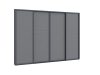 Sonnenschutz-Schiebetüren 360x235 cm für Cedrino Pergola