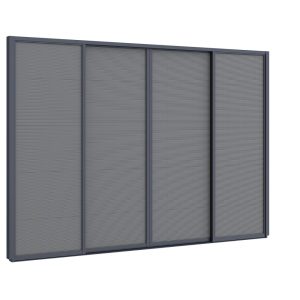 Sonnenschutz-Schiebetüren 360x235 cm für Cedrino Pergola