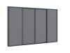 Sonnenschutz-Schiebetüren 400x235 cm für Cedrino Pergola