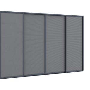Sonnenschutz-Schiebetüren 400x235 cm für Cedrino Pergola