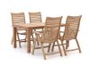 Sunyard Corby/Buxton 160 cm Gartenmöbel-Set 5-teilig verstellbar