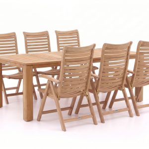 Sunyard Corby/Buxton 220 cm Gartenmöbel-Set 7-teilig verstellbar