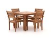 Sunyard Liverpool 90 cm Gartenmöbel-Set 5-teilig stapelbar