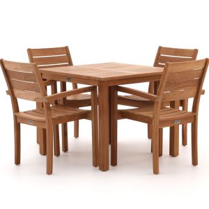 Sunyard Liverpool 90 cm Gartenmöbel-Set 5-teilig stapelbar