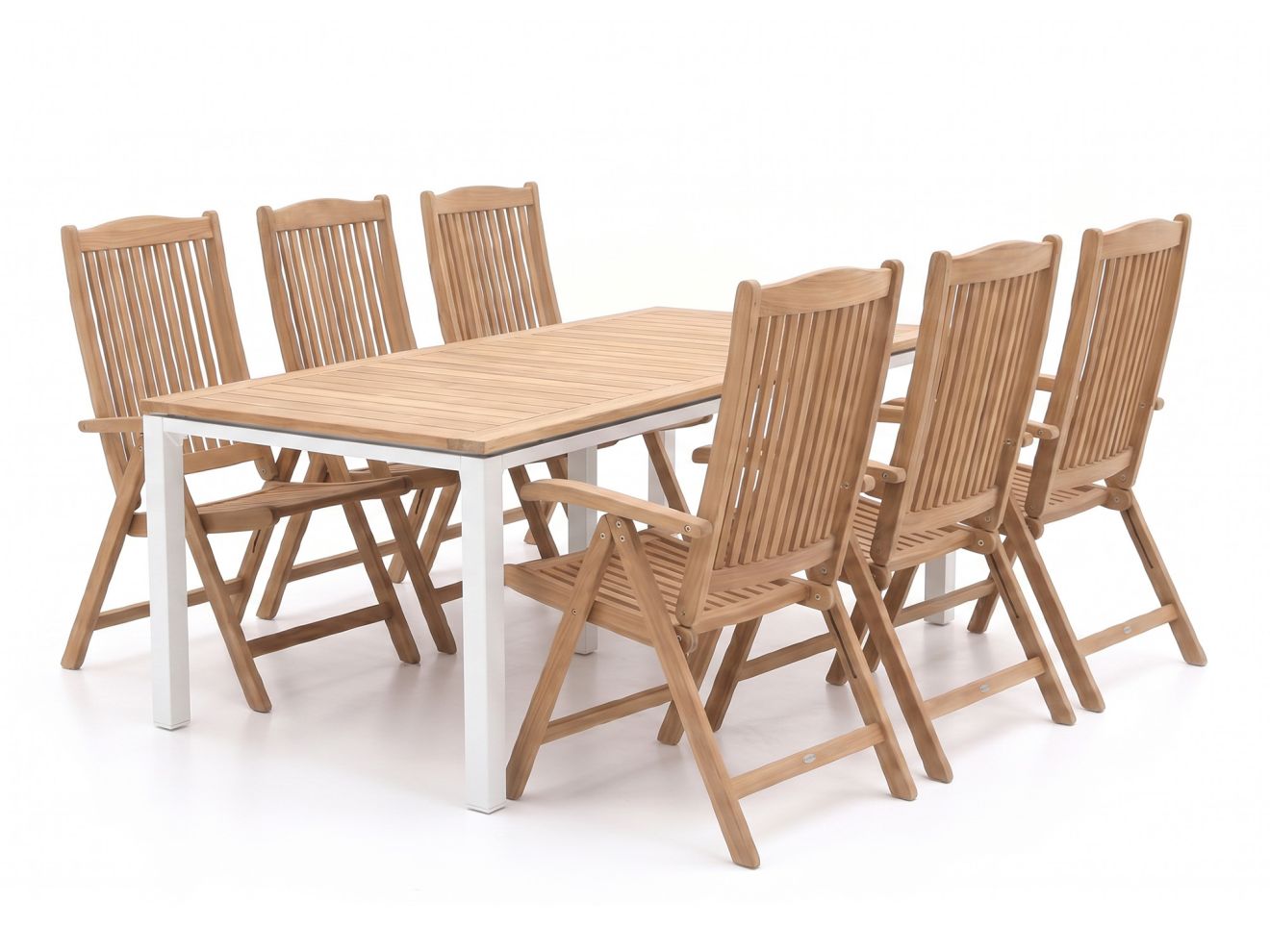 Sunyard Veronica/Linosa 240 cm Gartenmöbel-Set 7-teilig verstellbar
